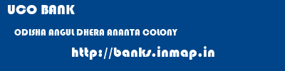 UCO BANK  ODISHA ANGUL DHERA ANANTA COLONY  banks information 